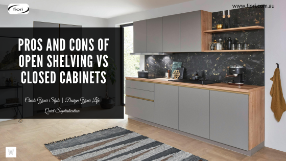 Pros and Cons of Open Shelving vs Closed Cabinets - Designed for ...