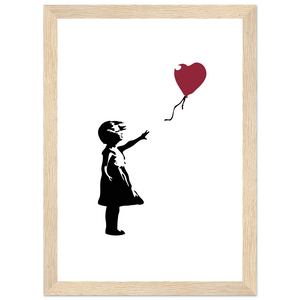 Banksy the Girl With a Red Balloon Artwork Poster