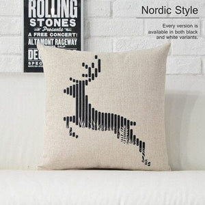 Black & White Nordic Geometric Cushions