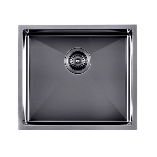 Gun Metal Grey Undermount Sink - Single Bowl 510 x 450