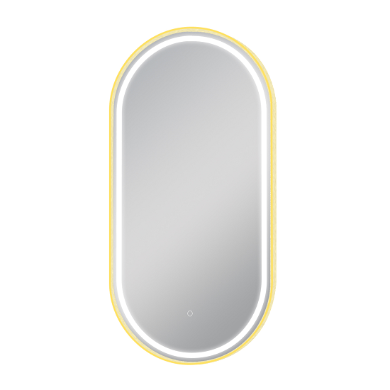 Oval Framed LED Mirror - 500 x 1000 mm