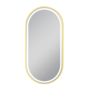 Oval Framed LED Mirror - 500 x 1000 mm