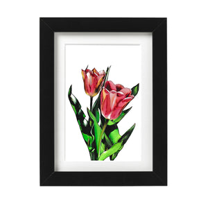 Tulips in the Garden Art Print