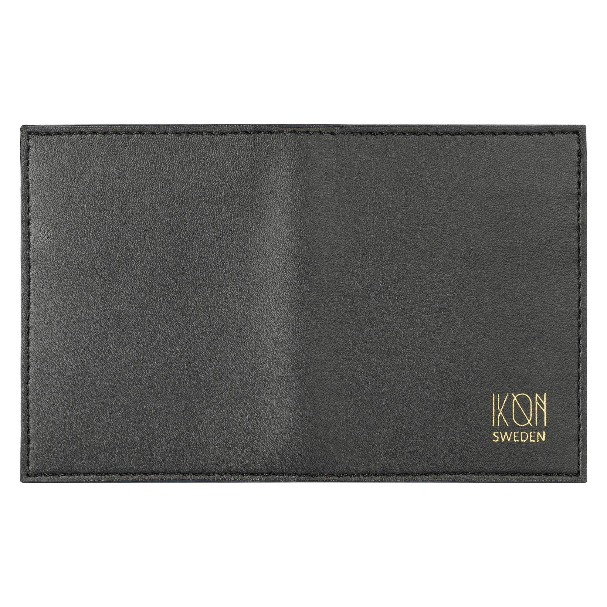 Cactus Leather BiFold Card Wallet - Black