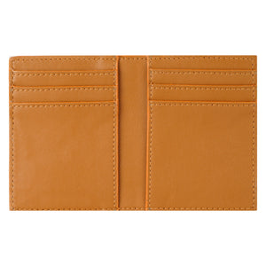 Cactus Leather BiFold Card Wallet - Cognac