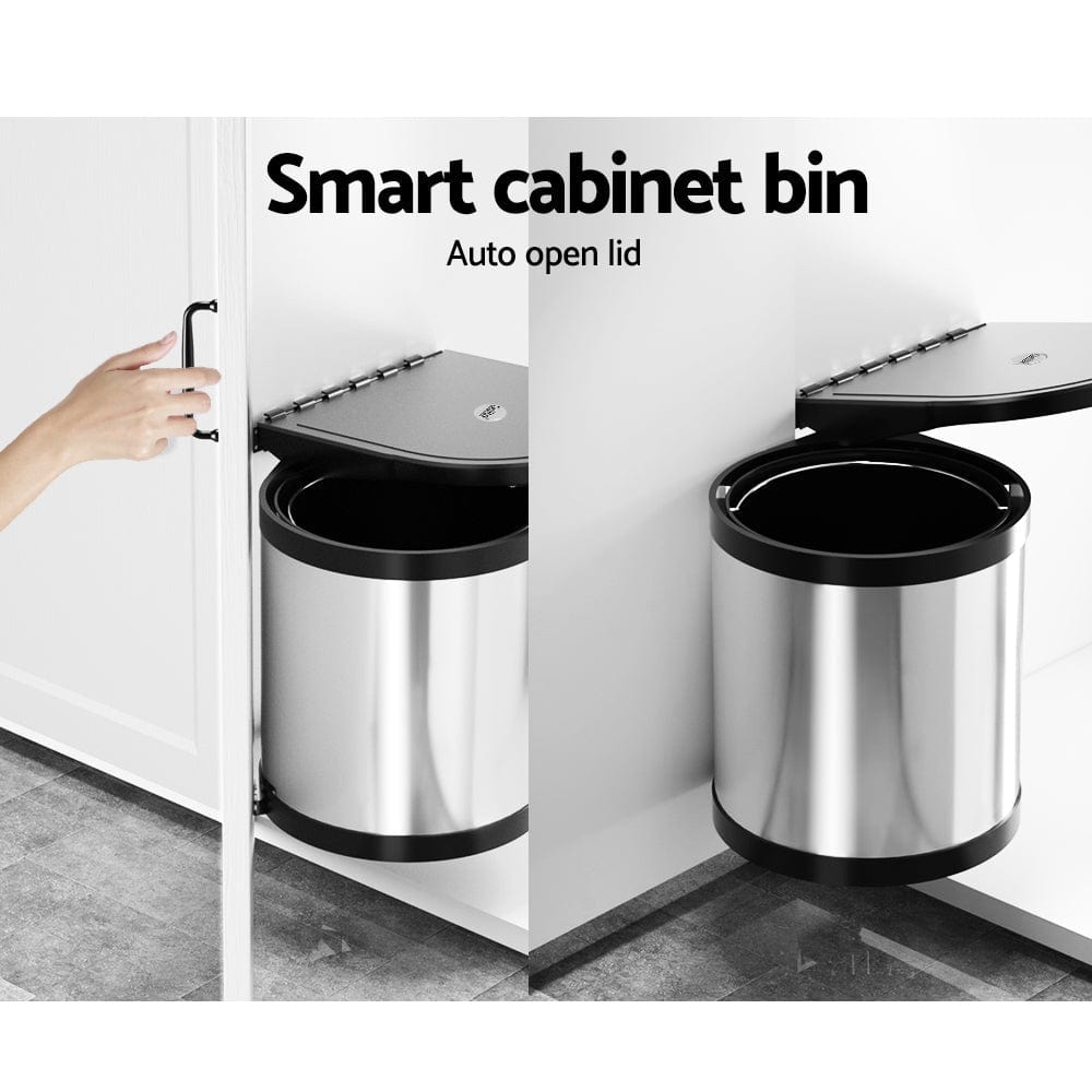 Cefito 12L Stainless Steel Swing Out Kitchen Bin