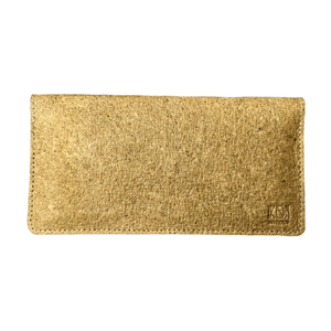 Coconut Leather Slim Wallet for Women - Beige
