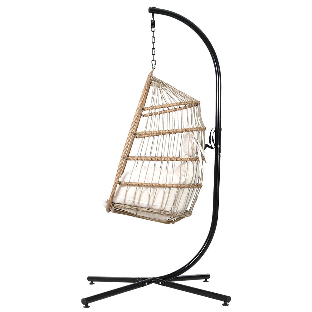 Gardeon - Egg Chair Swing Hammock With Stand