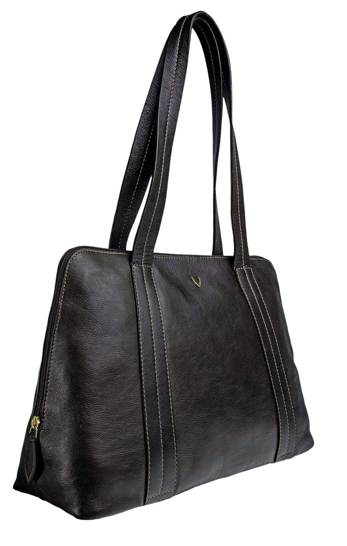Hidesign Cerys Womens Leather Tote Bag Dark Brown