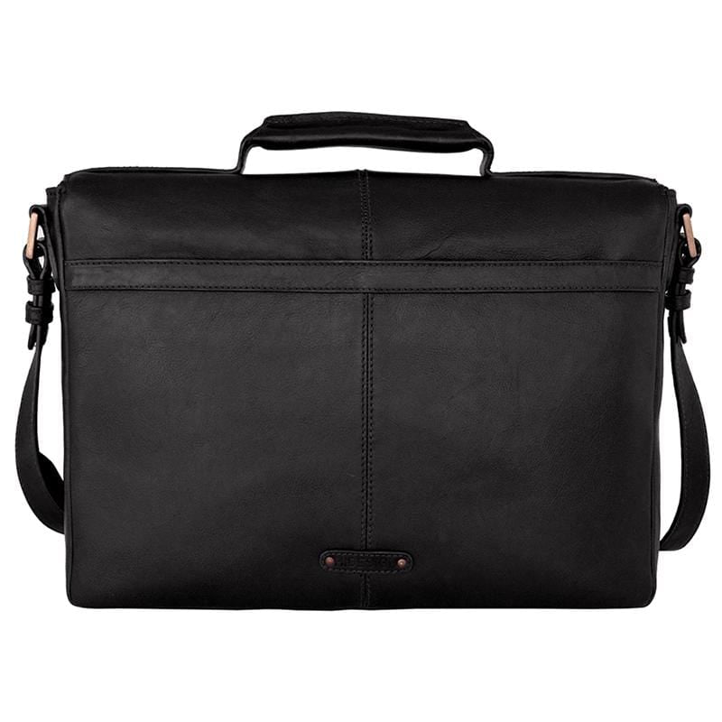 Hidesign Charles Leather Briefcase Black
