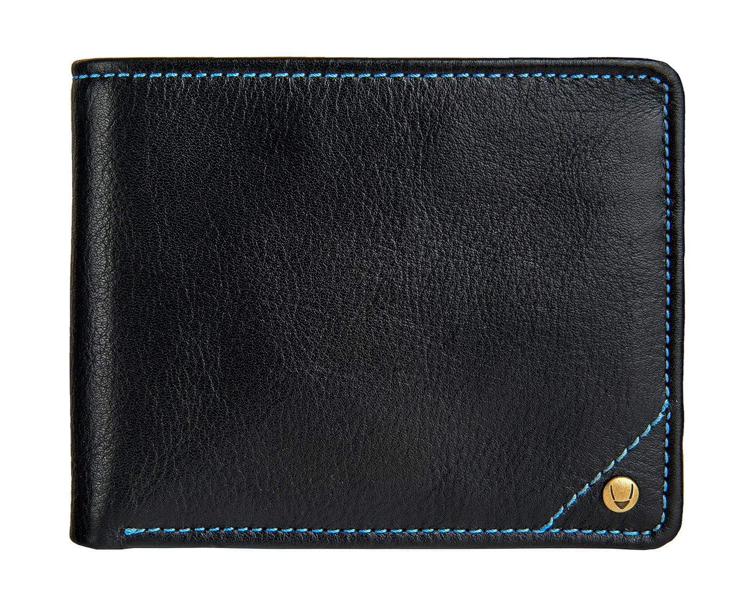 Hidesign Mens Multi-Compartment Leather Wallet Black