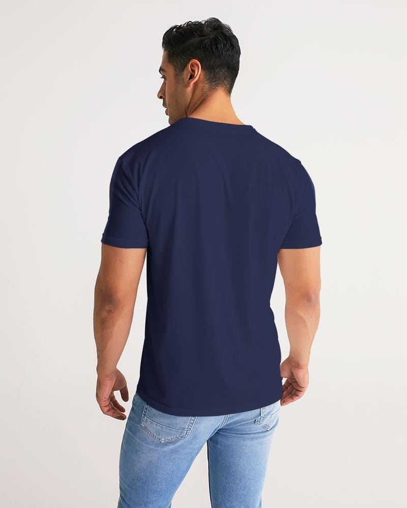Men's Charter Stripe Performance Crewneck Harbor Blue Shirt