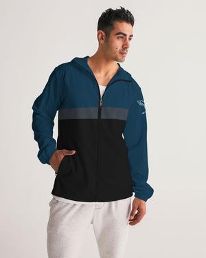 Men's FYC Lightweight Hooded Windbreaker Water Resistant Jacket