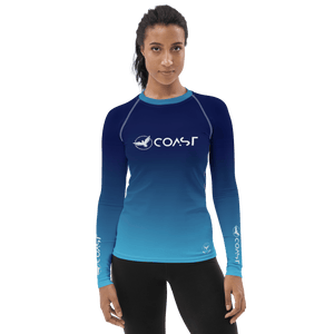 Women's Ocean Fade Sleeve Performance Rash Guard UPF 40+
