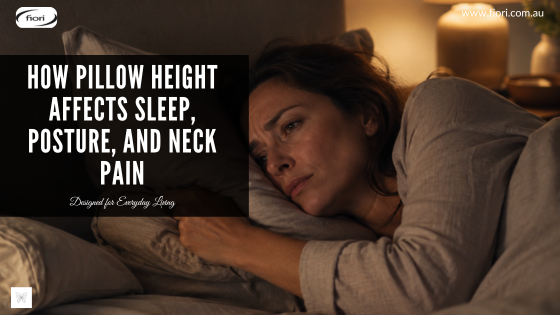 How Pillow Height Affects Sleep, Posture, and Neck Pain