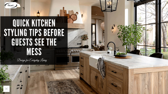 Quick Kitchen Styling Tips to Feel Ready When Guests Drop In - Designed ...