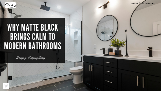 Why Matte Black Fixtures Make Bathrooms Feel Calmer & Serene - Designed ...