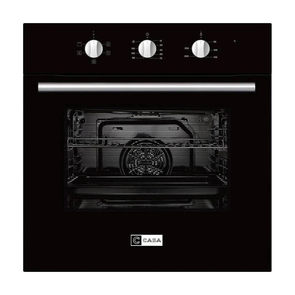 60cm Black Oven - 5 Functions