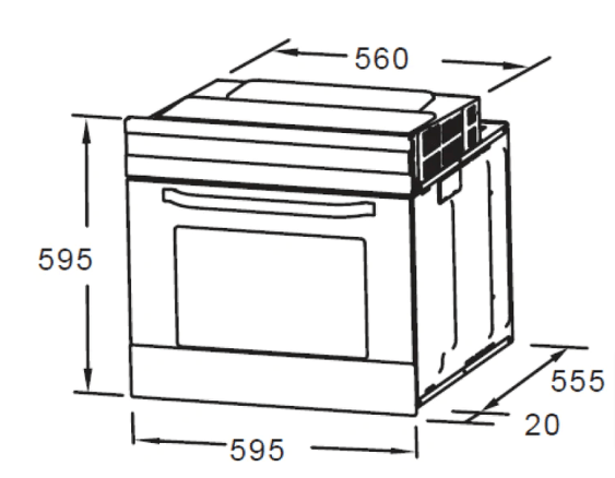 60cm Kitchen Appliance Package with Ceramic Cooktop