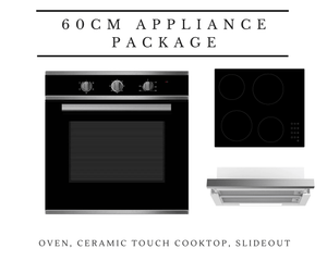 60cm Midea Kitchen Appliance Package with Ceramic Cooktop