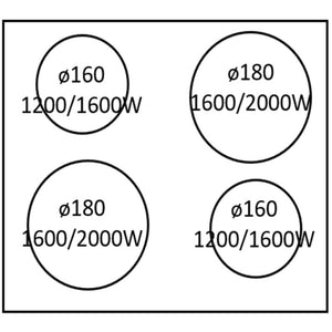 60cm Midea Kitchen Appliance Package with Induction Cooktop, Premium Oven & Inbuilt Hood