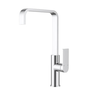 Chrome Square Gooseneck Kitchen Tap