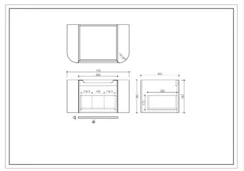 750mm Wall-Hung Cabinet - Matt White