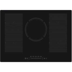 77cm Induction Cooktop with 5 Zones, Polished Black Glass & Touch Slider Control
