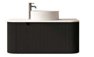 900mm Wall-Hung Cabinet - Matt Black