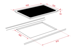 90cm Cooking Appliance Package with Ceramic Cooktop, Fan-Forced Oven & Inbuilt Rangehood