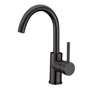 Matte Black Gooseneck Kitchen Mixer Tap