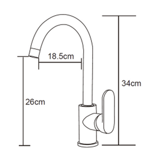 Brushed Nickel Gooseneck Kitchen Tap