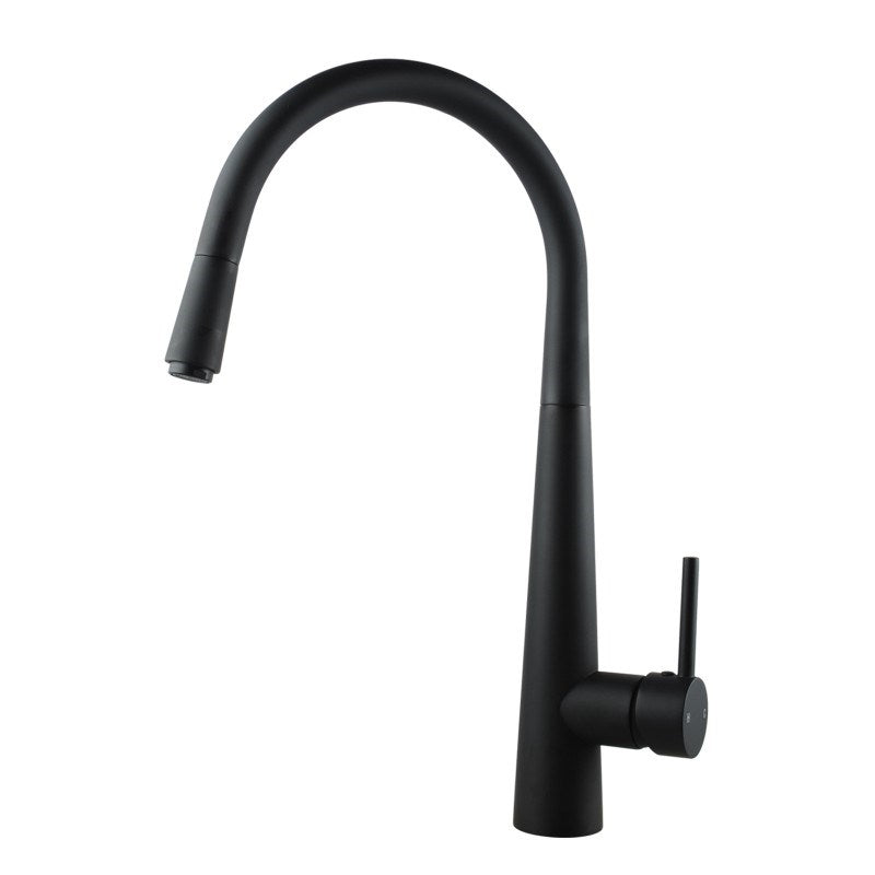 Matte Black Pull Out Kitchen Mixer Tap