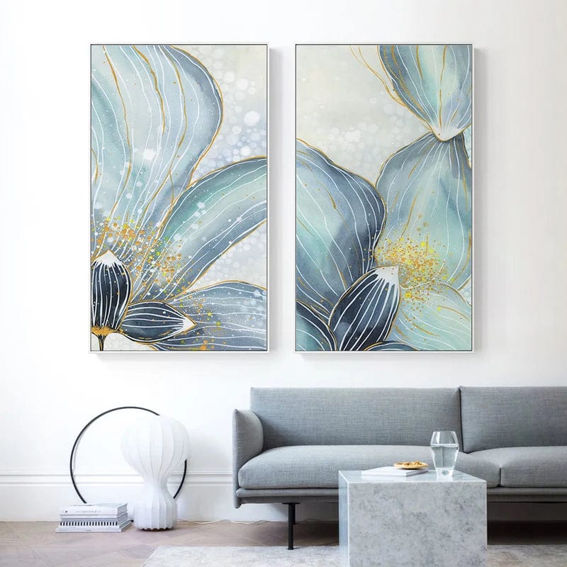 Abstract Leaf Flower - Wall Art