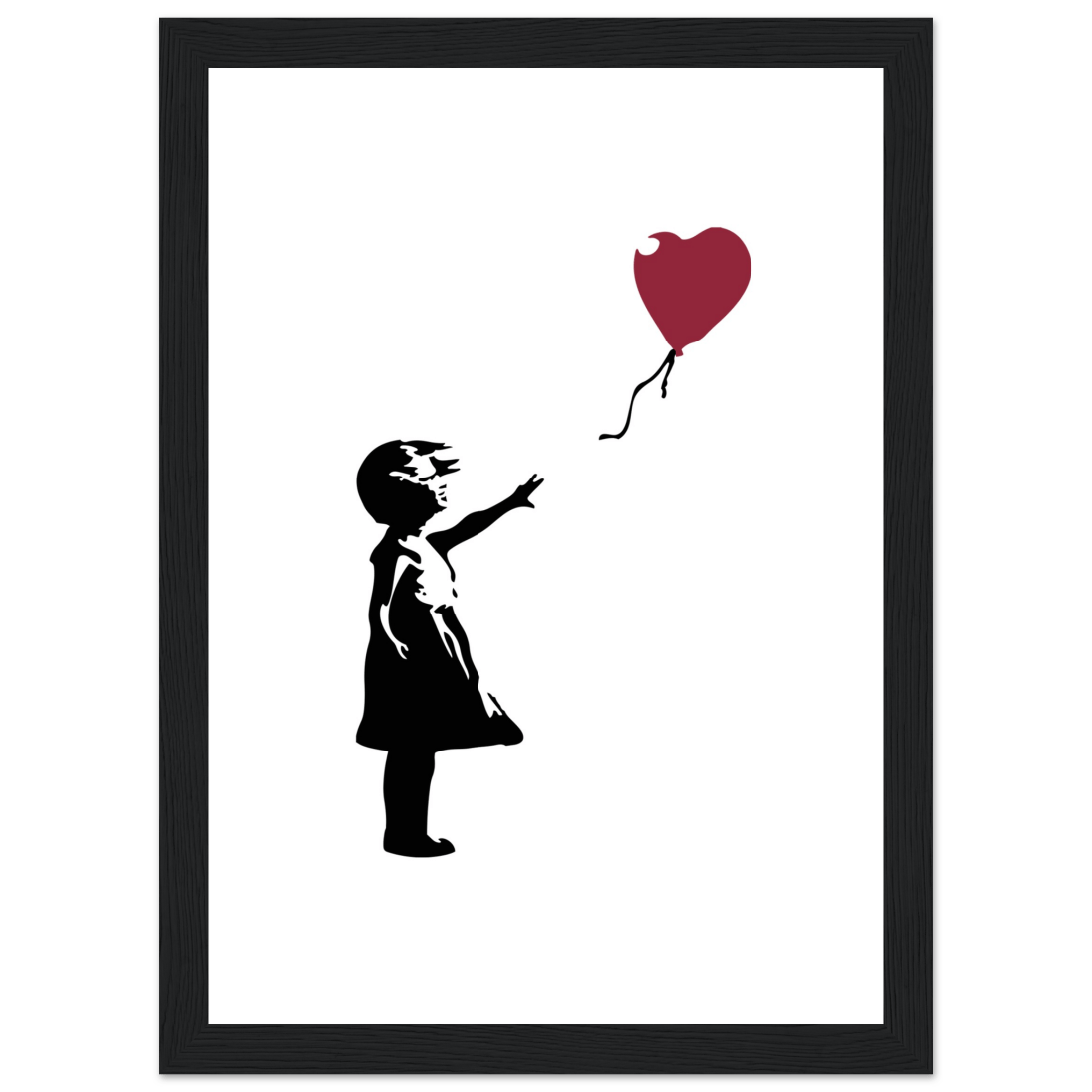 Banksy the Girl With a Red Balloon Artwork Poster