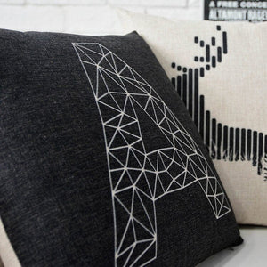 Black & White Nordic Geometric Cushions