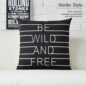 Black & White Nordic Geometric Cushions