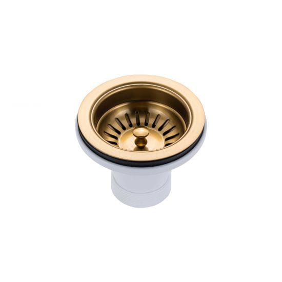 Brushed Gold Undermount Sink - Single Bowl 490 x 430