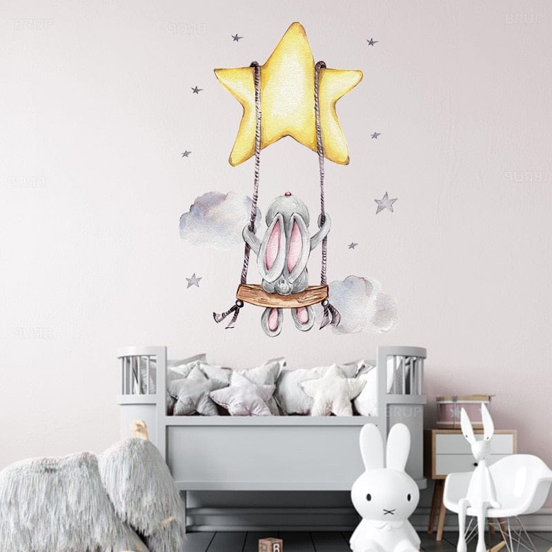 Bunny Baby Nursery Wall Stickers