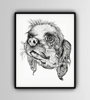 Cavalier King Charles Spaniel Wall Art Print