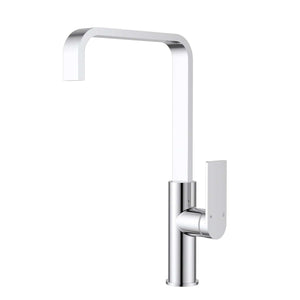 Chrome Square Gooseneck Kitchen Tap