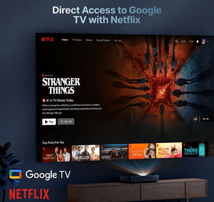Cinema Edge UST 4K Laser Projector with Google TV, Dolby Audio & HDR
