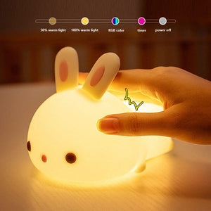 Cute Rabbit Design Silicone Lamp Silicon
