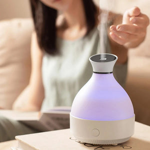 CYKE Luxury Wood Grain Aroma Diffuser with Ambient Light