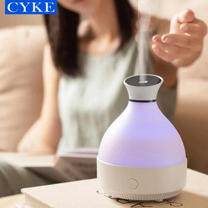 CYKE Luxury Wood Grain Aroma Diffuser with Ambient Light