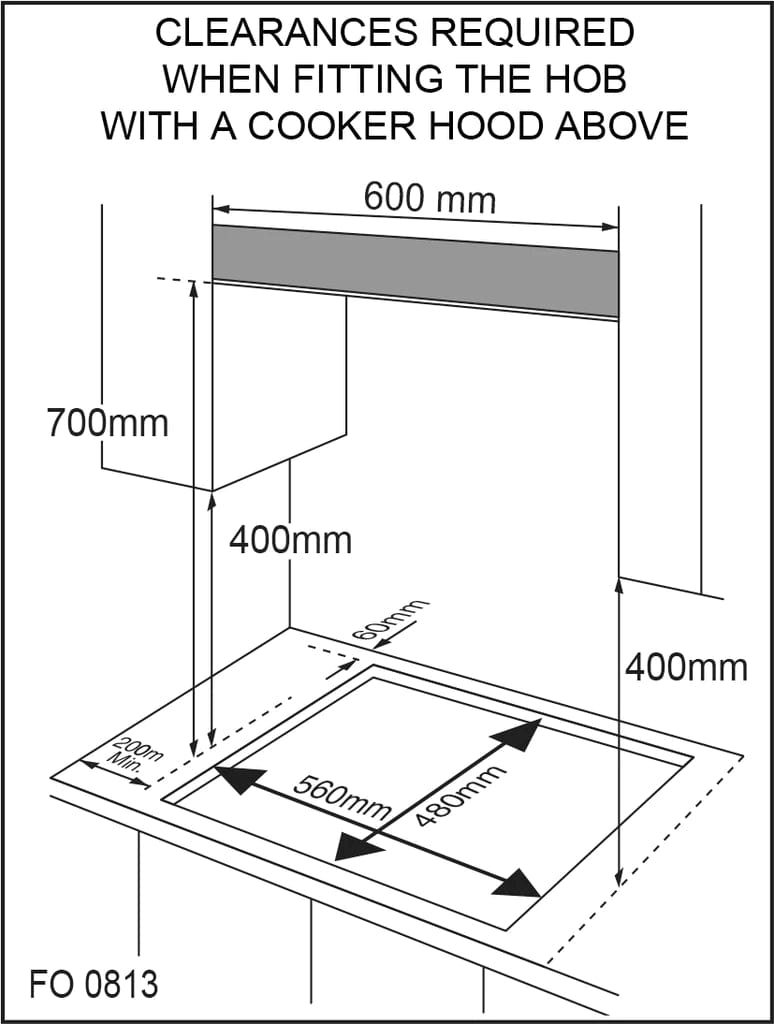 Daniela 60cm Gas on Glass Cooktop - DAN60GTG