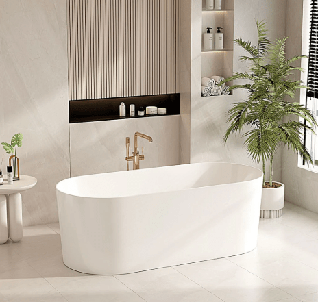 Freestanding Bathtub - Gloss White