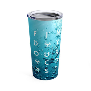 FYC Stainless Steel Pacific Blue Marlin 20 Oz Tumbler