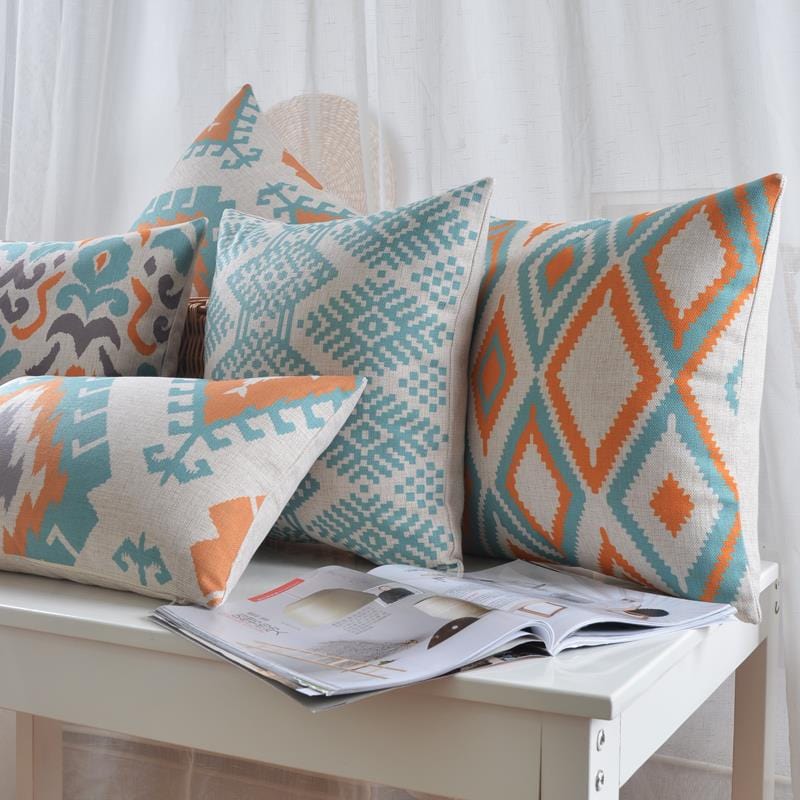 Geometric Nordic Cushion