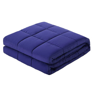 Giselle Bedding Weighted Blanket 6.8kg Kids Adults Heavy Gravity Relax Calm Blue